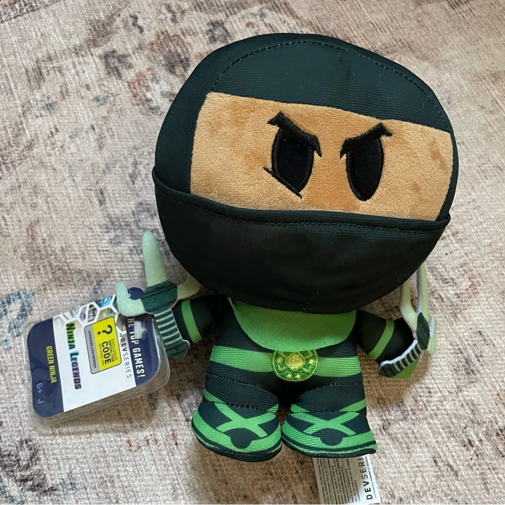 DevSeries Ninja Legends Green Ninja Collector Plush NWT